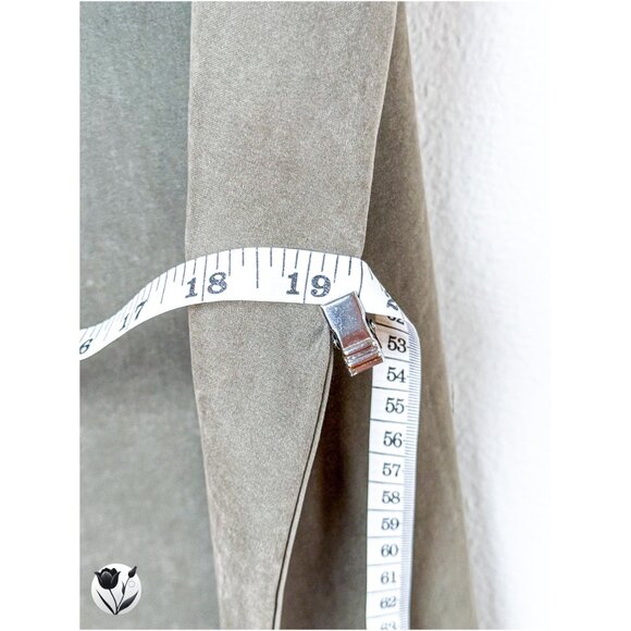 Women's Earth Music & Ecology Mini Dress S / M Khaki Slip Strap Faux Suede Japan - Picture 10 of 12